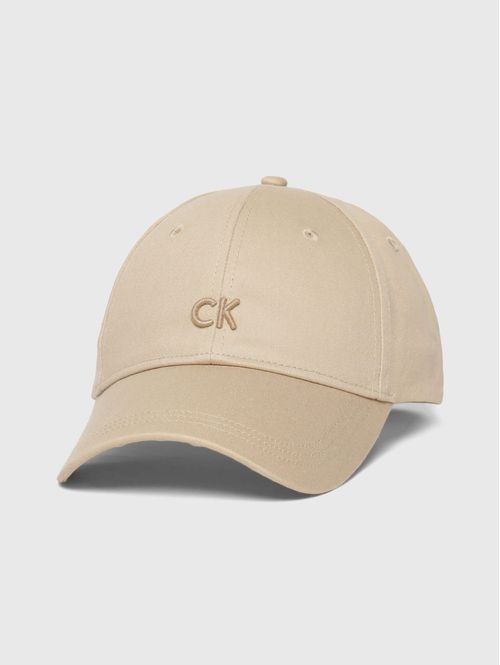 Gorra-Calvin-Klein-Logo-Beige
