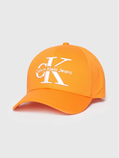 Gorra-Calvin-Klein-Monograma-Naranja