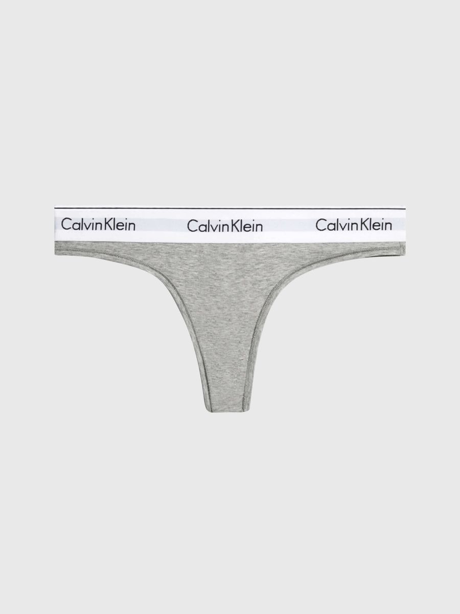 Tanga-Calvin-Klein-Modern-Cotton-Carousel-Mujer-Gris