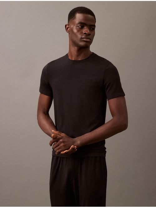 Playera-Calvin-Klein-de-Pijama-Logo-Hombre-Negro