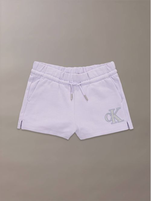 Short-Calvin-Klein-con-Monograma-Estampado-Niña-Morado