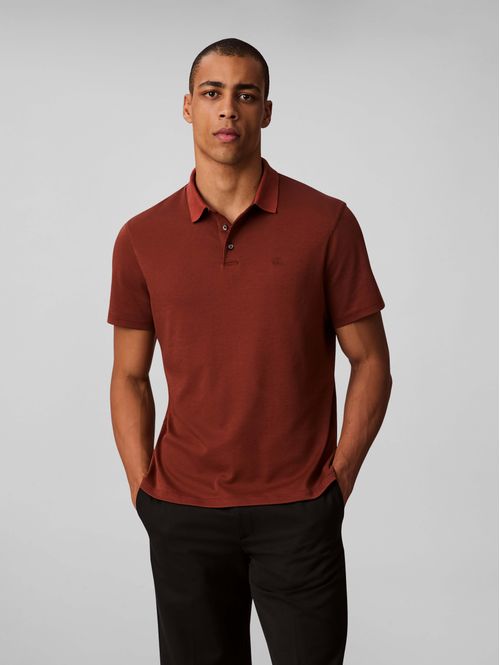 Polo-Calvin-Klein-Monograma-Hombre-Rojo