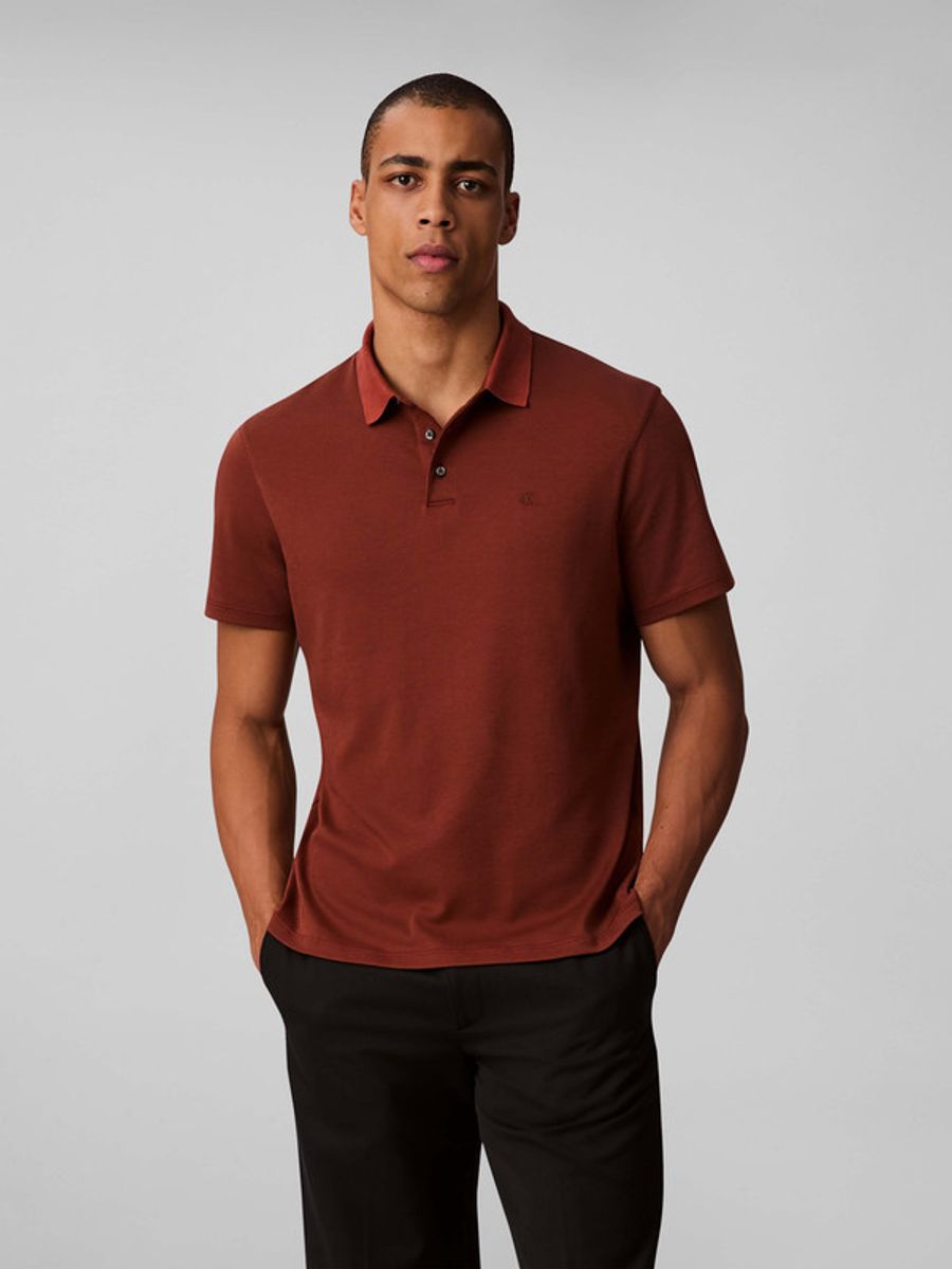 Polo-Calvin-Klein-Monograma-Hombre-Rojo