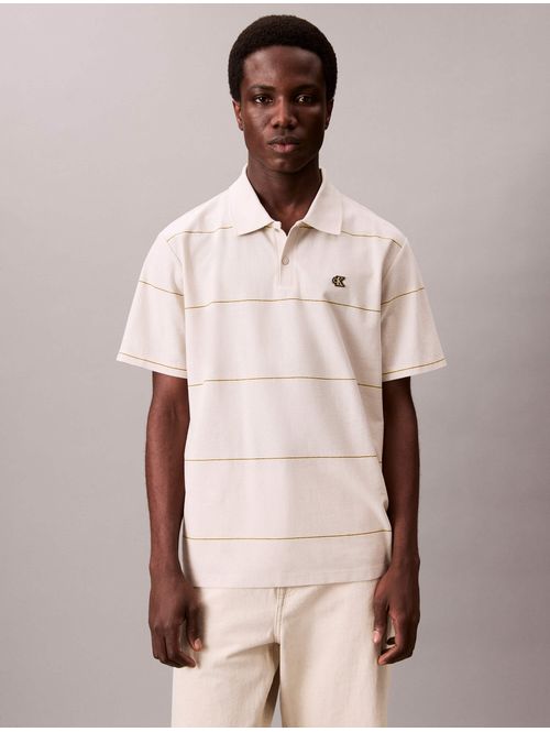 Polo-Calvin-Klein-Monograma-Bordado-Hombre-Beige