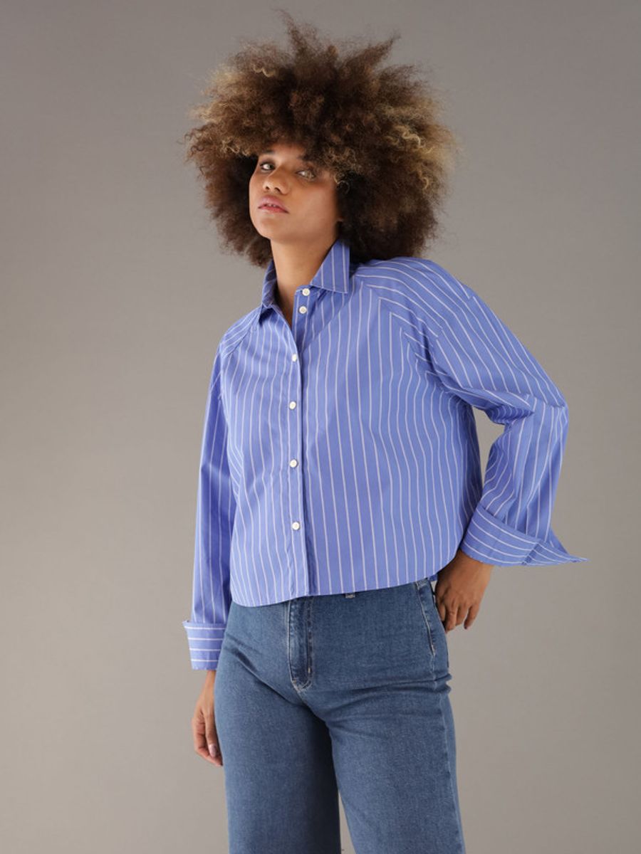 Camisa-Calvin-Klein-Jeans-Croped-Mujer-Azul-47C118G-461