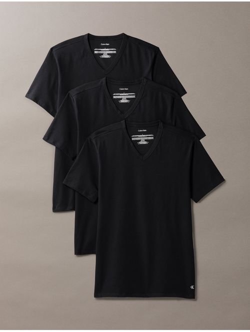 Playeras-Cuello-V-Calvin-Klein-Paquete-de-3-Hombre-Negro-NB4186-002