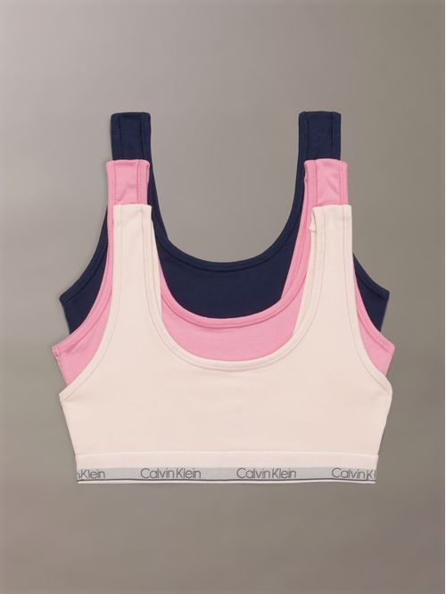 Bralettes-Calvin-Klein-Logo-Bordado-Paquete-de-3-Nina-Multicolor-R08210Z-700