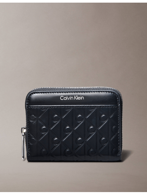 Cartera-Zip-Around-Emblema-Calvin-Klein-Mujer-Negro-4F1081G-001