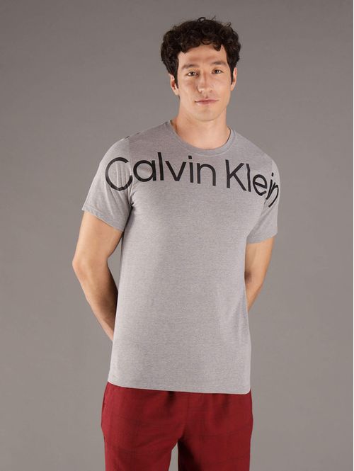 Playera-Calvin-Klein-de-Pijama-Cotton-Microfiber-Bold-Logo-Hombre-Gris-NP2611O-060