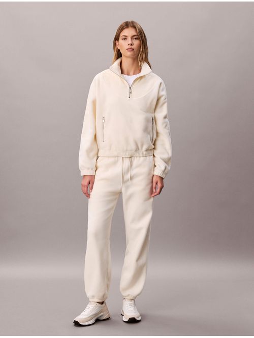Jogger-de-Felpa-Polar-Calvin-Klein-Mujer-Beige-47D230G-100