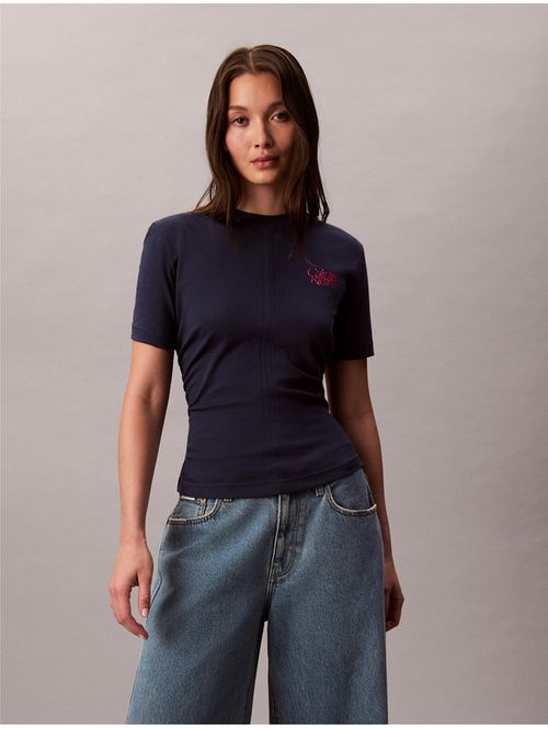 Playera-Grafica-Calvin-Klein-Mujer-Azul-Marino-47D211G-410
