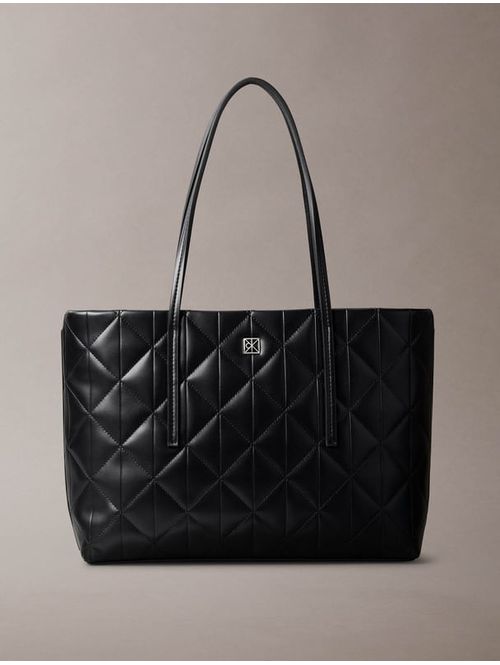 Bolsa-Tote-Pequena-Acolchada-Calvin-Klein-Mujer-Negro-4F3325G-UB1