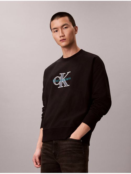 Sudadera-Grafica-Monologo-Calvin-Klein-Hombre-Negro-4RE200G-UB1