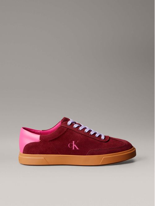 Tenis-Low-Pro-Cups-Calvin-Klein-Gamuza-Mujer-Rosa-HW0HW02683-09Q