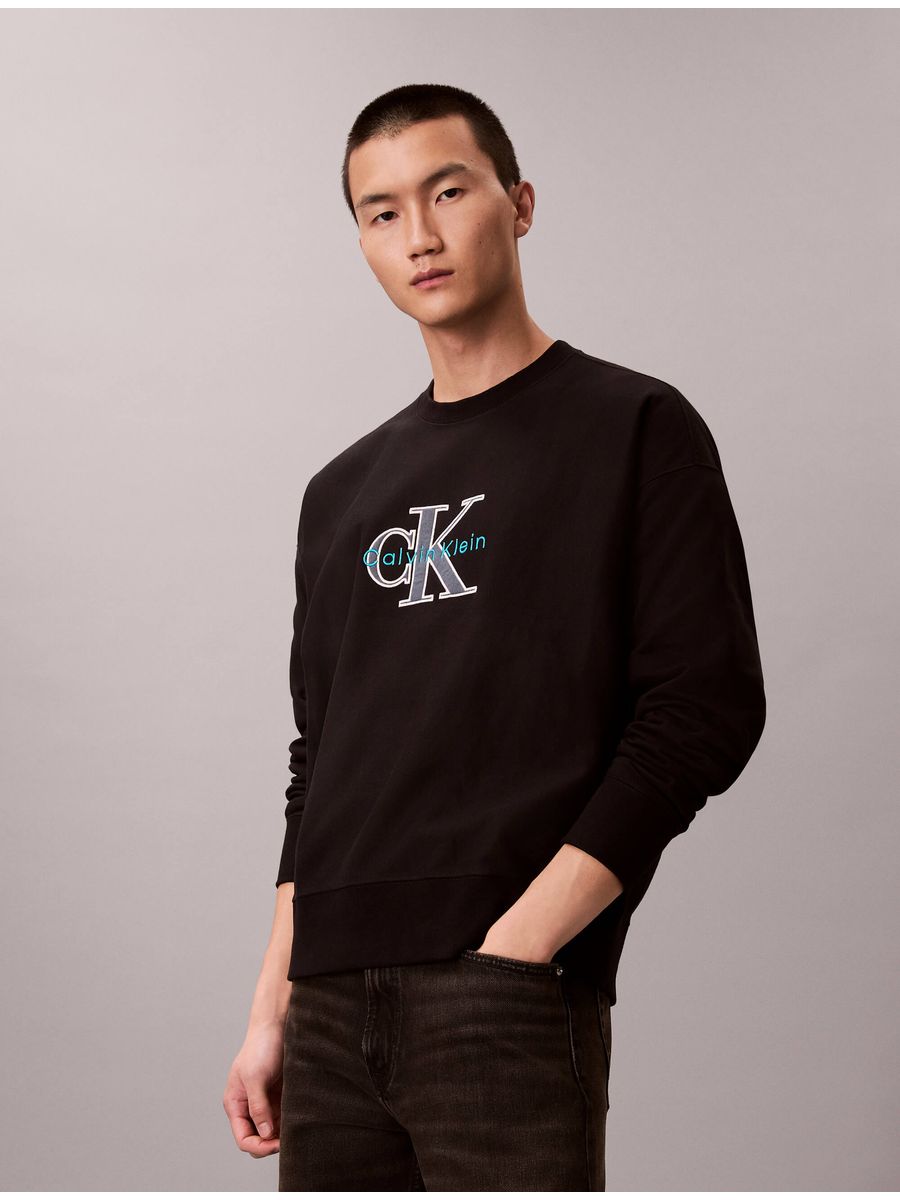 Sudadera-Grafica-Monologo-Calvin-Klein-Hombre-Negro-4RE200G-UB1