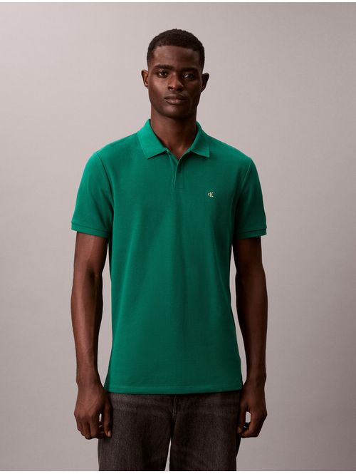 Polo-Pique-Monograma-Manga-Corta-Hombre-Verde-40EM269-2ES
