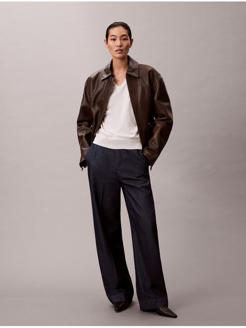 Pantalon-Pinzas-Ultra-High-Calvin-Klein-Mujer-Azul-47E725G-QT2