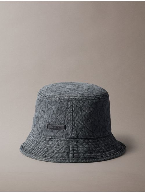 Sombrero-Tipo-Bucket-Calvin-Klein-Emblem-Gris-4F5043G-PA7