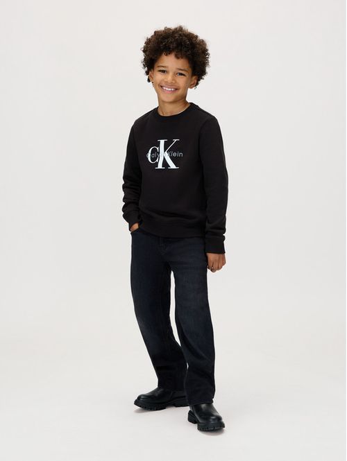 Sudadera-Terry-Monograma-CK-Nina-Negro-IU0IU00714-BEH