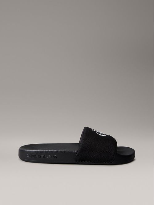 Sandalia-Monograma-Calvin-Klein-Mujer-Negro-YW0YW01967-0GM