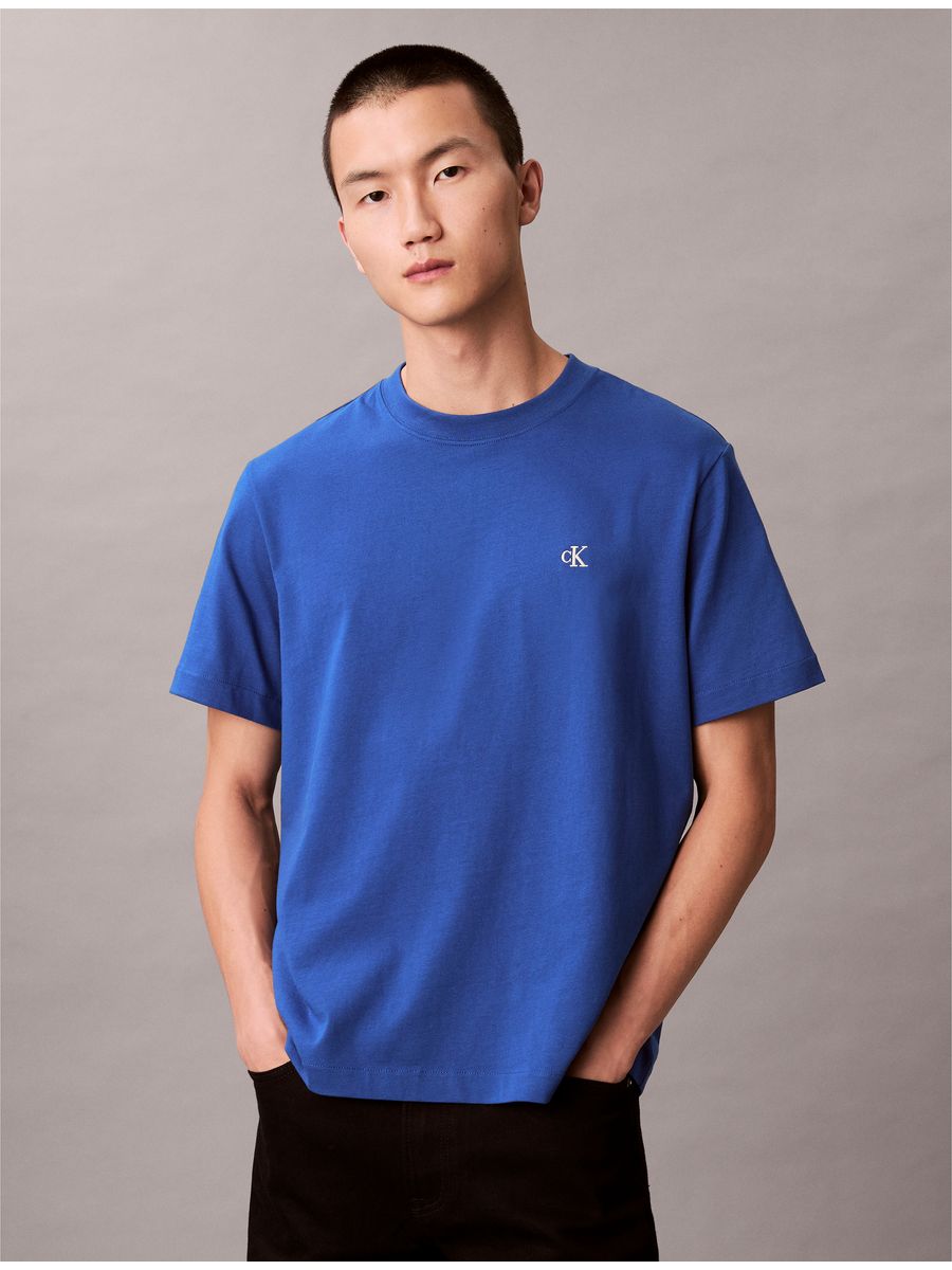 Playera-Calvin-Klein-Monograma-Easy-Hombre-Azul-4RC275G-2IL