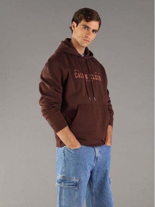 Sudadera-Calvin-Klein-Jeans-con-Logotipo-Hombre-Cafe-4RE251G-2IN