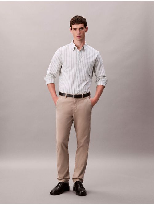 Pantalon-Calvin-Klein-Chino-Slim-Cotton-Signature-Hombre-Khaki-40EM628-RAK