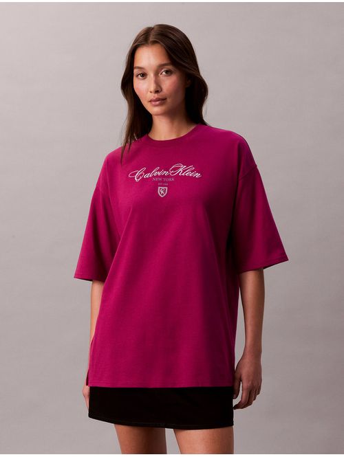 Playera-Calvin-Klein-Oversize-CK-NY-Mujer-Rojo-47E232G-2EA