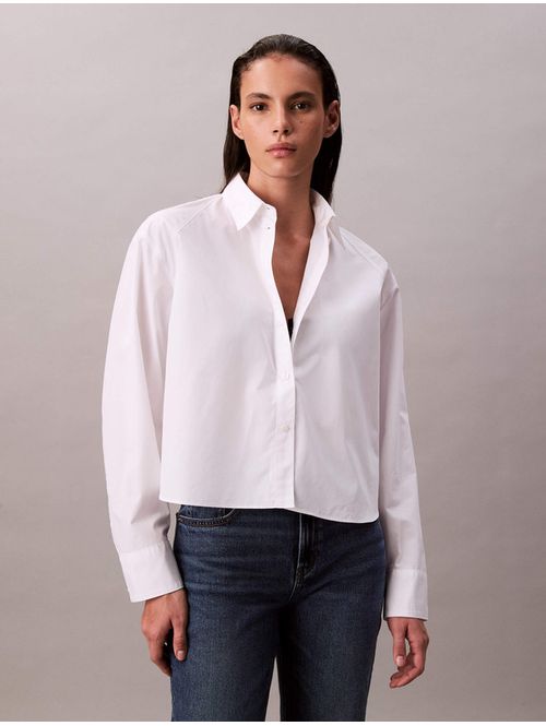 Camisa-Calvin-Klein-Cropped-Boxy-Lisa-Mujer-Negro-47C141G-YAA