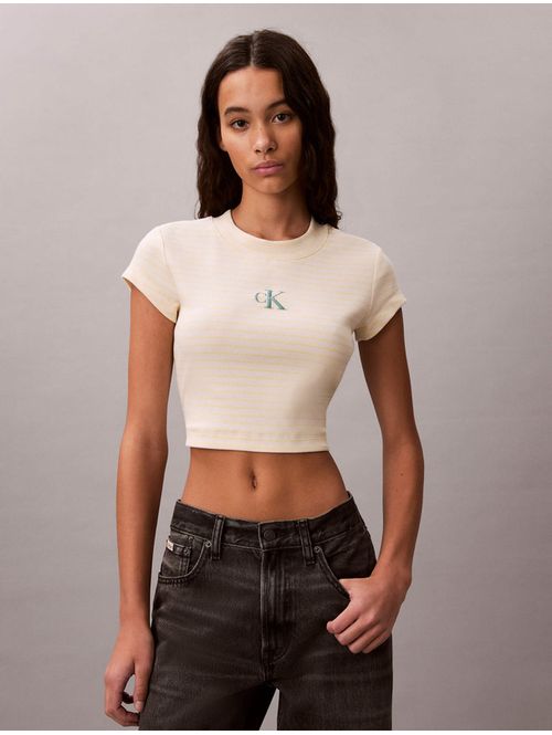 Playera-Calvin-Klein-Baby-Rib-con-Monograma-a-Rayas-Mujer-Beige-47F833G-XBS