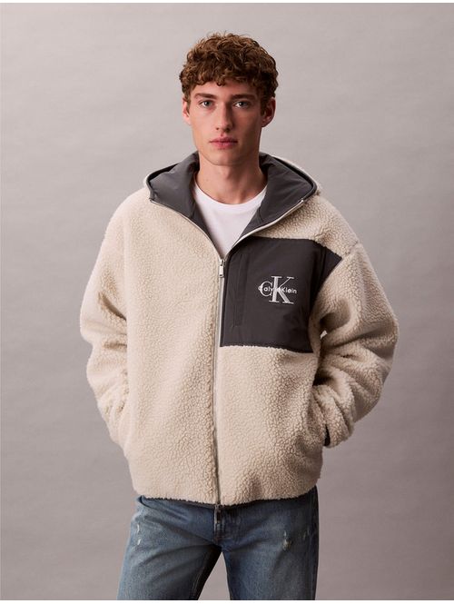 Sudadera-Calvin-Klein-Sherpa-Hombre-Beige-4RD218G-100