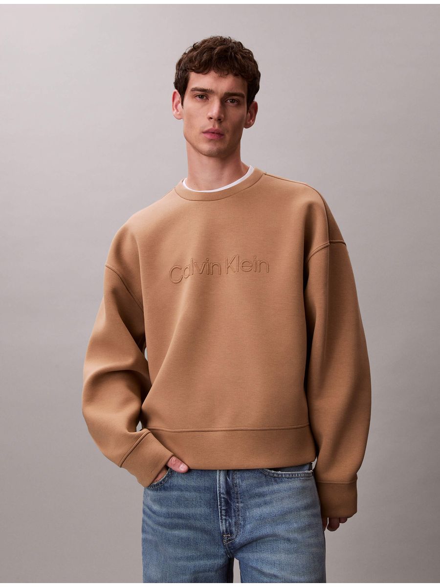 Sudadera-Calvin-Klein-Spacer-Hombre-Cafe-4RF276G-HMS