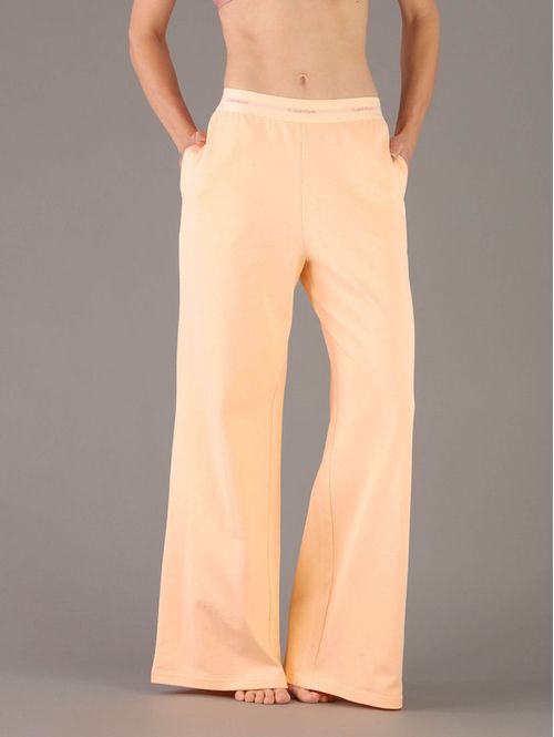 pantalon-calvin-klein-de-pijama-logo-cotton-jersey-mujer-naranja-qs7518-4rw