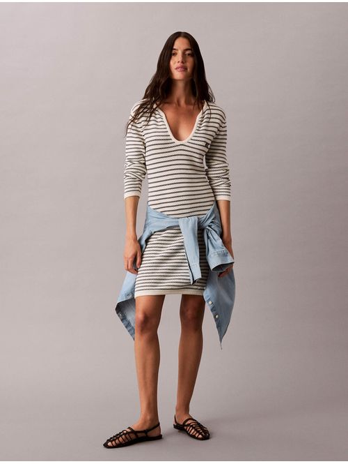 vestido-calvin-klein-striped-stitch-mujer-tofu-47g313g-yas