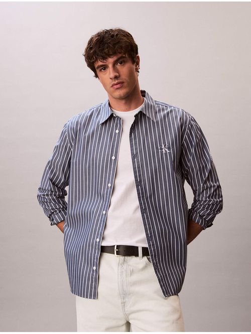 camisa-calvin-klein-poplin-rayas-fit-relajado-hombre-denim-oscuro-4rf106g-cec