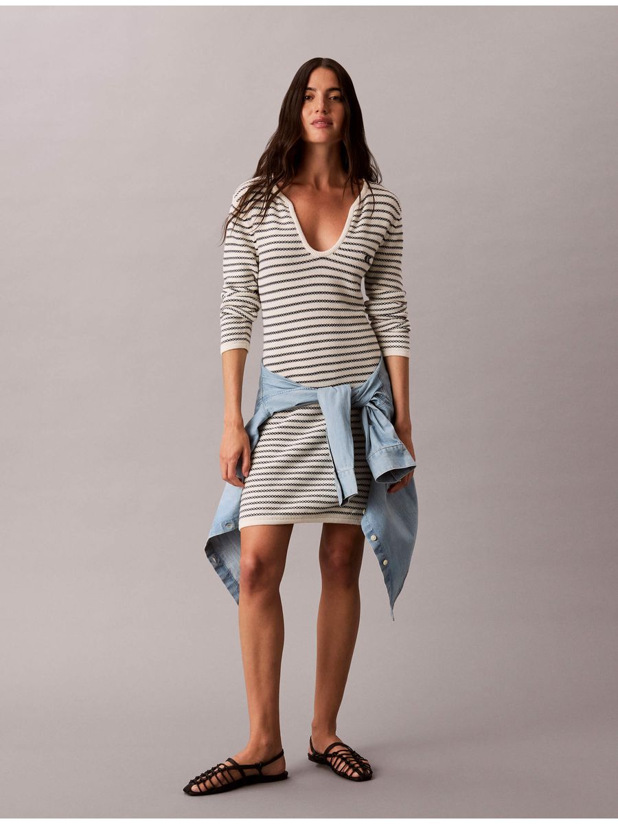 vestido-calvin-klein-striped-stitch-mujer-tofu-47g313g-yas