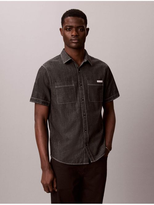 camisa-calvin-klein-chambray-hombre-negro-4rg116g-ub1