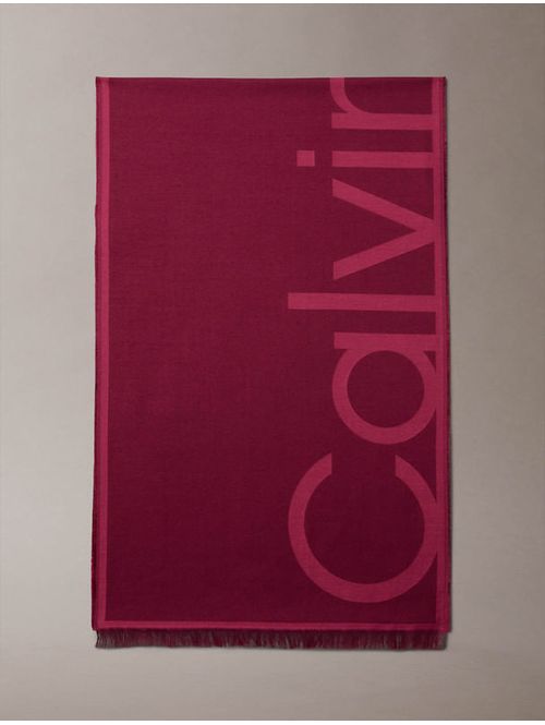 Bufanda-Calvin-Klein-Jacquard-Lightweight-Logo-Mujer-Rosa-4F8066G-Z1K