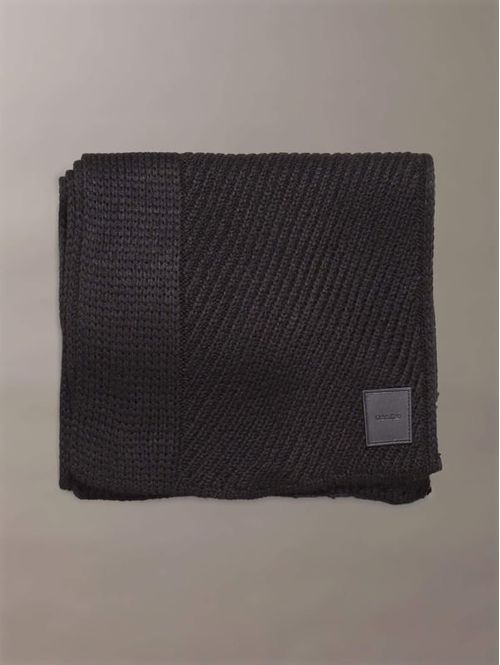 Bufanda-Calvin-Klein-Tejido-de-Punto-Hombre-Negro-CKMC523208-001
