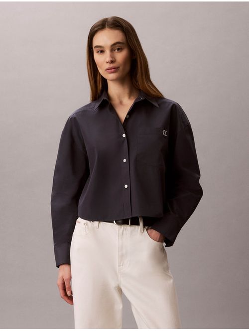 camisa-cropped-de-popelina-de-algodon-calvin-klein-para-mujer-color-azu-47f104g-cge