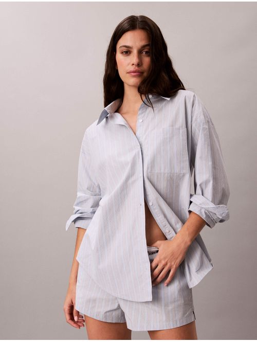 pijama-camisa-popelina-relaxed-calvin-klein-mujer-azul-claro-qs7595-4i8