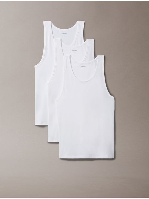 Tank-Top-Calvin-Klein-Paquete-de-3-Hombre-Blanco-NB4184-110