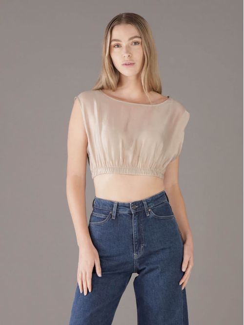 top-calvin-klein-mesh-mujer-dorado-q61155-pdz